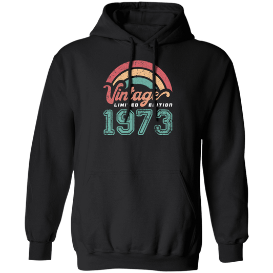 Vintage 1973, Rainbow 1973, Love Gift 1973, Limited Edition 1973 Pullover Hoodie