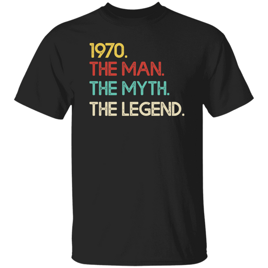 Legend 1970, Legendary Gift, Love 1970 Retro, The Man The Myth Unisex T-Shirt