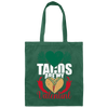 Tacos Are My Valentine Taco Lover Mexican Food Canvas Tote Bag