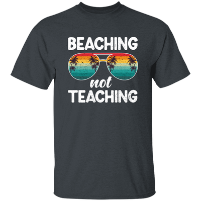 Summer Sunglasses Gift, Vintage Sunset Beaching Not Teaching Summer Unisex T-Shirt