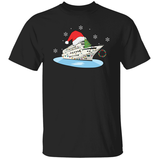 Shipping Cruise, Cruise Xmas, Love Cruise, Xmas Hat, Merry Christmas, Trendy Christmas Unisex T-Shirt