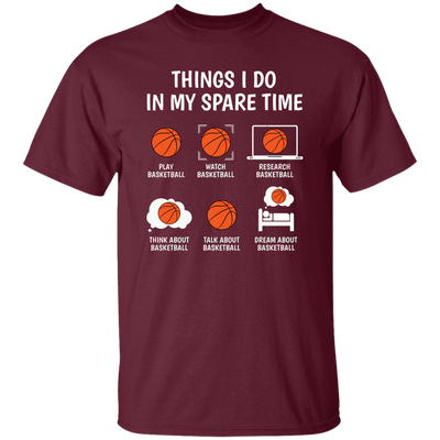 Basketball Fan, Research Basketball In My Spare Time Unisex T-Shirt