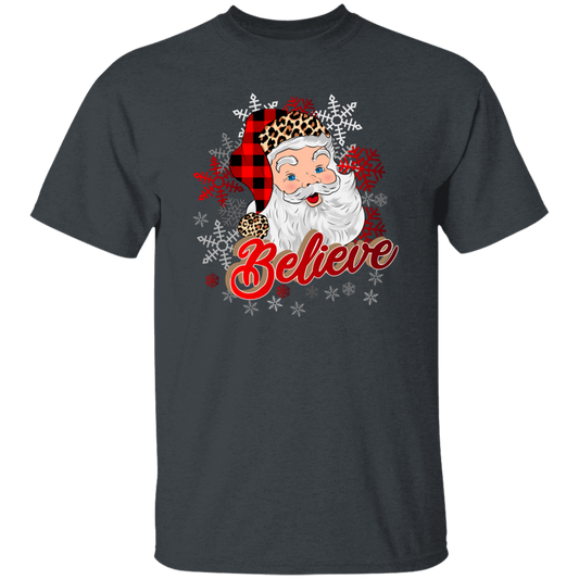 I Believe In You, Christmas Snowflake, Santa Claus, Merry Christmas, Trendy Christmas Unisex T-Shirt