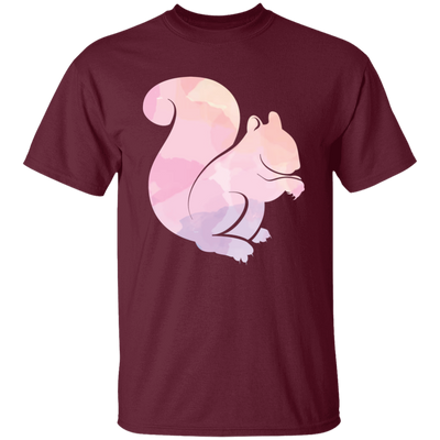 Squirrel Silhouette, Watercolor Squirrel, Animal Silhouette Unisex T-Shirt