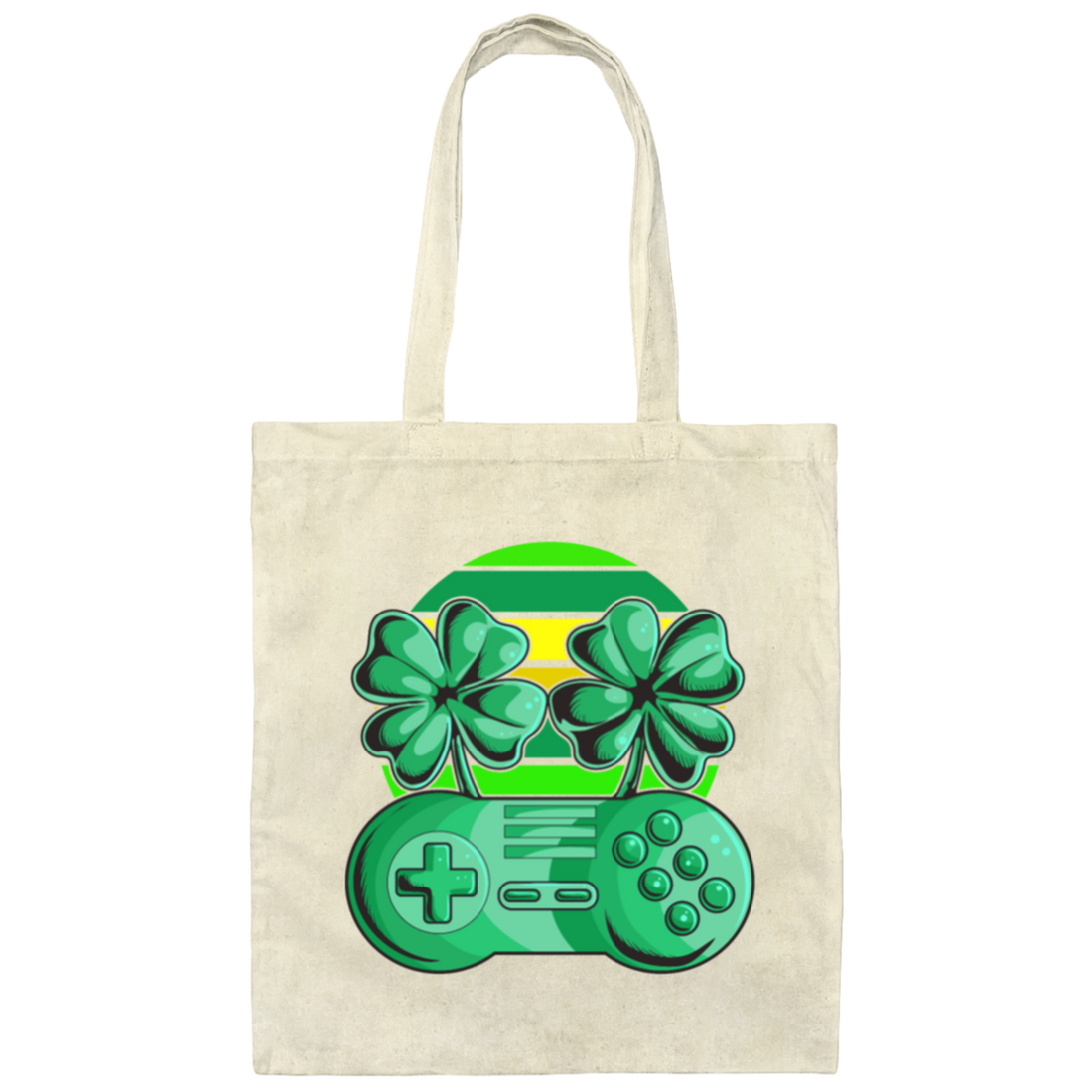 Retro Patrick Day, Lover My Shamrock, Love Patrick And Play Game Canvas Tote Bag