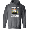 Leveled Up To Dad 2.0, Retro Father's Day, Love Daddy, Vintage City Pullover Hoodie