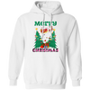 Santa Claus With Reindeer, Cute Santa Claus, Santa I Flying, Merry Christmas, Trendy Christmas Pullover Hoodie