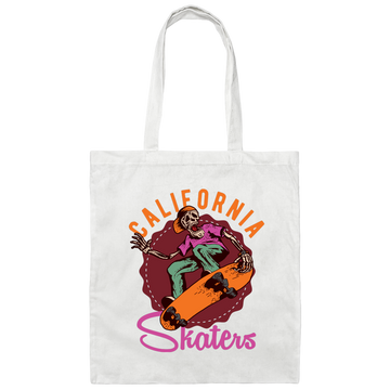 California Skaters, Skating, Hippie Skate, Skate Surfing Canvas Tote Bag