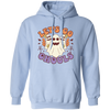 Let's Go Ghouls, 3 Boos, Funny Boo, Groovy Halloween Pullover Hoodie