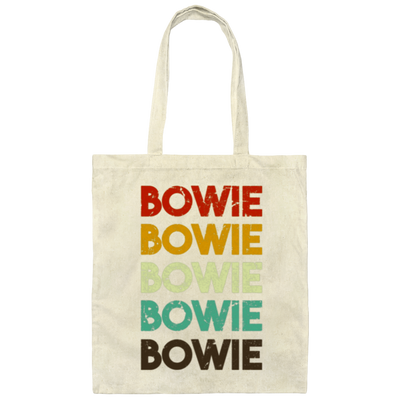 Bowie Maryland, Retro Bowie, Colorful Bowie Canvas Tote Bag