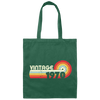 1970 Birthday Gift Design, Classic 1970, Vintage 1970 Canvas Tote Bag