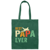 Papa Pilot, Vintage Style, Cool Pilot Gift Canvas Tote Bag