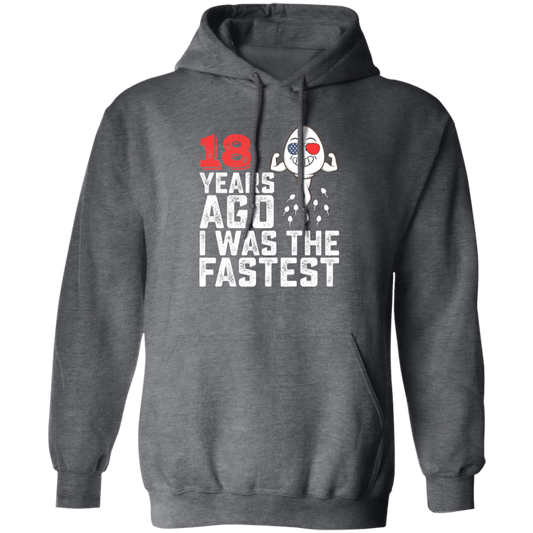 Funny Me I Was A Fastest Birthday Gift 18th, Funny Gift, 18 Years Ago My Birth, I Was Fastest Pullover Hoodie