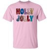 Holly Jolly, Sequin Holly Jolly, Blink Glitter Christmas, Merry Christmas, Trendy Christmas Unisex T-Shirt