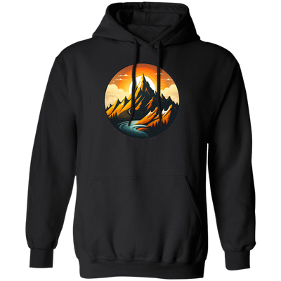 Love Moountain, Best Landscape, Love Sunset, Mountain With Sunset Pullover Hoodie