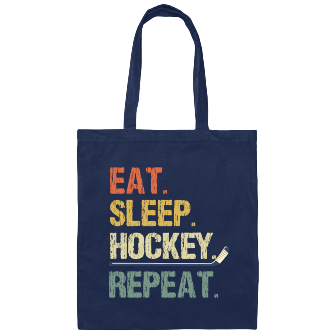 Retro Ice Hockey Gift For Ice Hockey Player Canvas Tote Bag