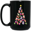 Christmas Tree Made By Xmas Element, Love Christmas Tree, Merry Christmas, Trendy Christmas Black Mug