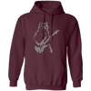 Cat Artist, Cat Guitarist, Love Music, Love Guitar, Music Lover Pullover Hoodie