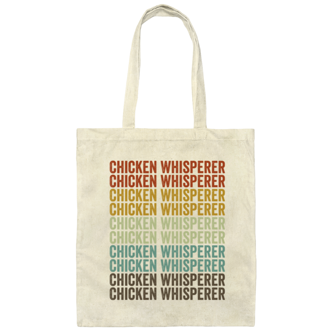 Farmer Love Gift, Chicken Gift, Chicken Whisperer, Retro Chicken Canvas Tote Bag