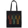 Retro Guitar Dad, Dad Guitar Chords Canvas Tote Bag