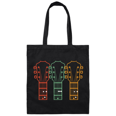 Retro Guitar Dad, Dad Guitar Chords Canvas Tote Bag