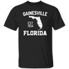 Gainesville, Florida, EST 1854, Florida Silhouette, American State Unisex T-Shirt