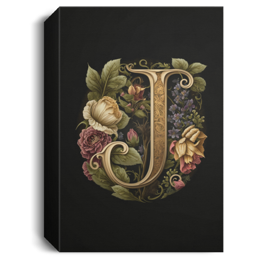 J Letter, Gift For Who Named J Letter, Classic J Gift Canvas