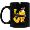 Funny French Bulldog, Halloween Gift, Horror Bulldog, Cute Bulldog Gift Black Mug