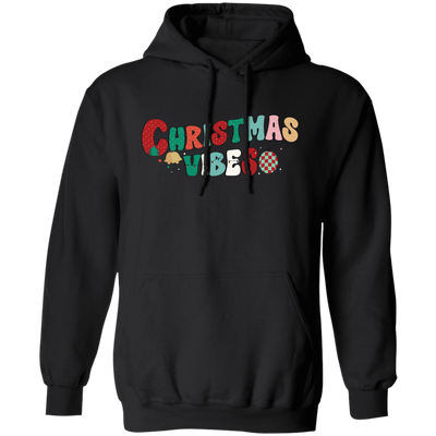 Christmas Vibes, Retro Christmas, Merry Christmas, Trendy Christmas Pullover Hoodie