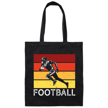 Run For American Football, Retro Football, Football Team Classic Canvas Tote Bag