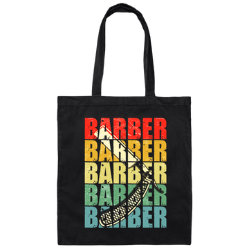 Barber Vintage, Love Barber Gift, Retro Barber, Barber In Classic Canvas Tote Bag