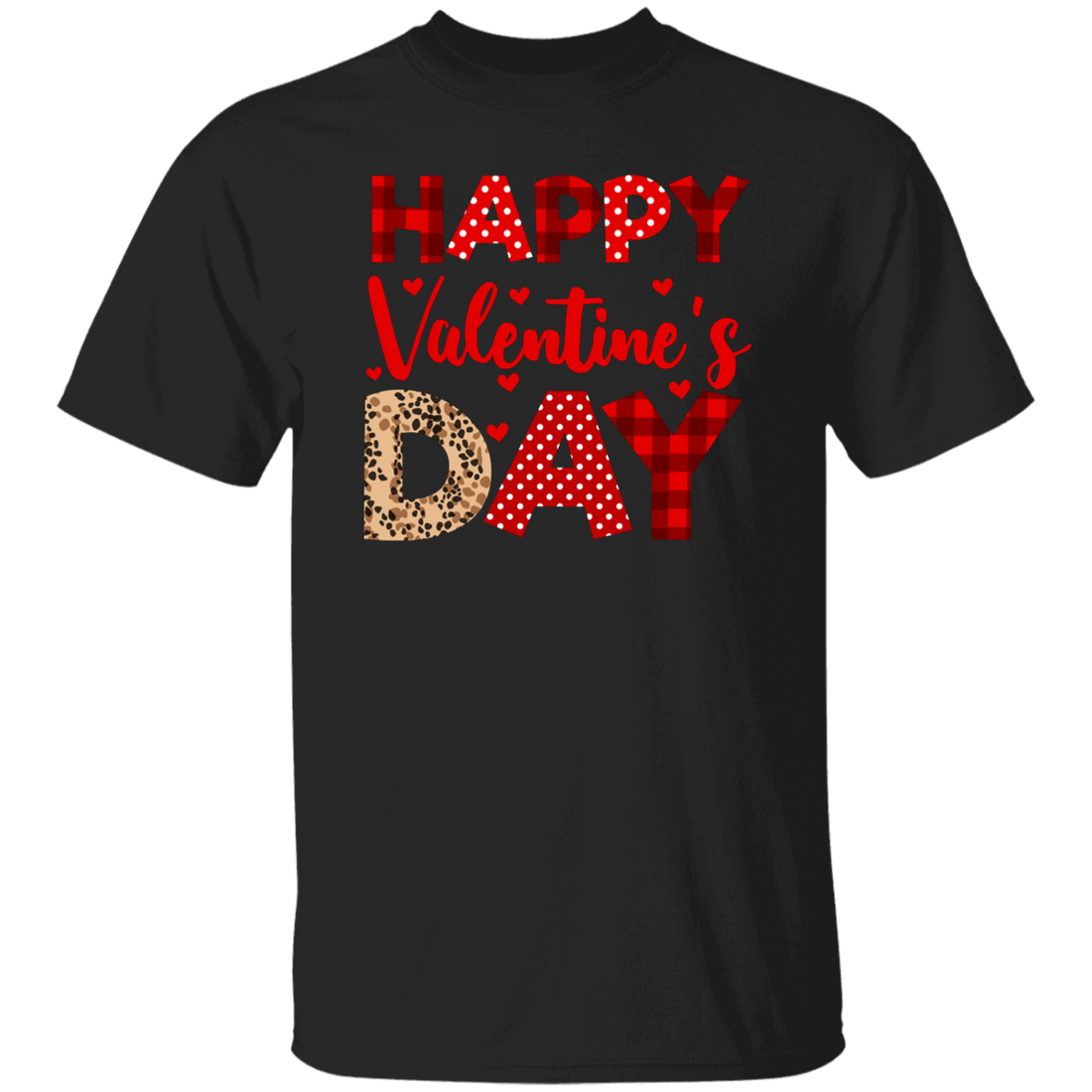 Happy Valentine's Day, Cute Valentine, Leopard Pattern, Valentine's Day, Trendy Valentine Unisex T-Shirt