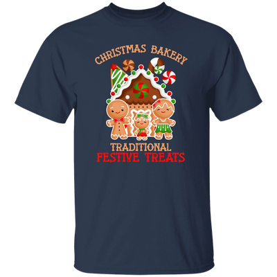 Christmas Bakery, Traditional Festive Treats, Gingerbread Family, Merry Christmas, Trendy Christmas Unisex T-Shirt