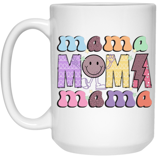 Mama Gift, Mother's Day Gift, Groovy Mama, Mom Gift White Mug