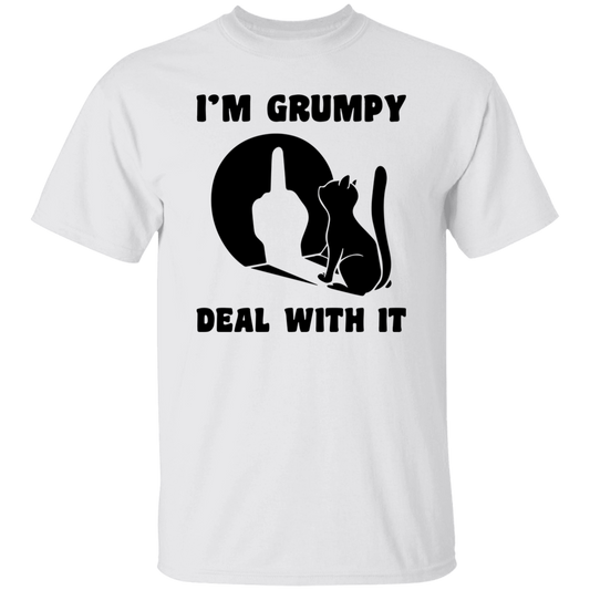 I'm Grumpy, Deal With It, Grumpy Cat, Angry Cat, Grumpy Gift Unisex T-Shirt
