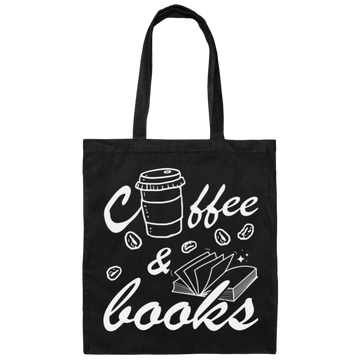 Coffee And Books, Love Coffee, Love Books, Coffee Lover, Best Bookworm Canvas Tote Bag