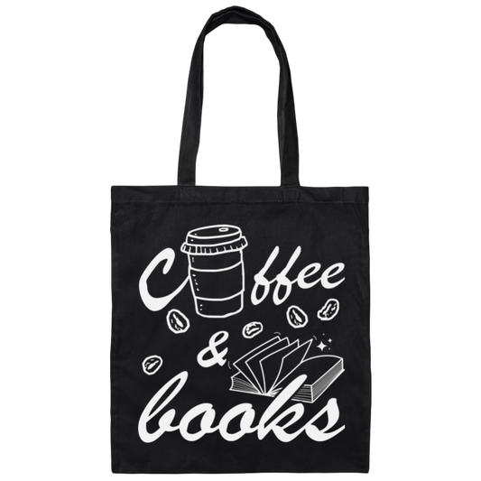 Coffee And Books, Love Coffee, Love Books, Coffee Lover, Best Bookworm Canvas Tote Bag