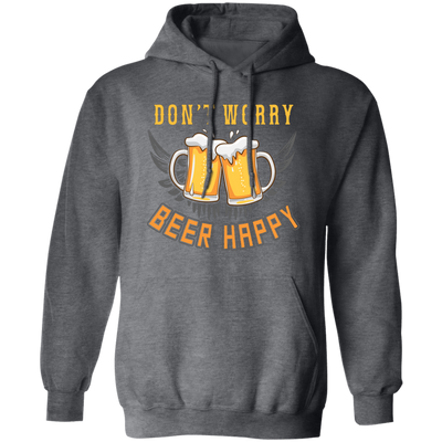 Don't Worry, Beer Happy, Cheer Up, Beer Retro Pullover Hoodie