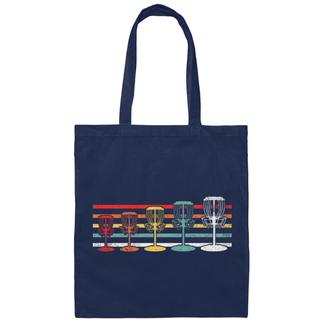 Disc Golf Gift, Retro Disc Golfing, Frisbeesport Gift, Retro Golf Lover Gift Canvas Tote Bag