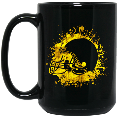 Football Team, Baseball Helmet, America Sport, Love American Football Black Mug