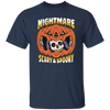 Nightmare Scary And Spooky, Skeleton Into Pumpkin Unisex T-Shirt