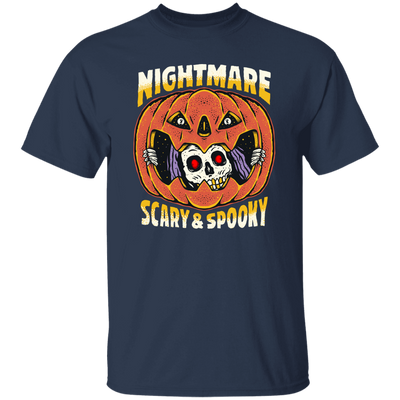 Nightmare Scary And Spooky, Skeleton Into Pumpkin Unisex T-Shirt