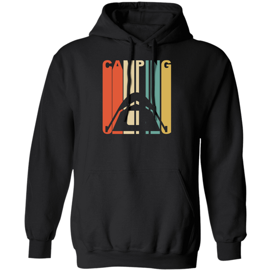 Camping Graphic Vintage, Gift For Camping Lover, Hiking Lover Retro Style Pullover Hoodie