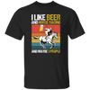 Retro Beer Lover, I Like Beer And Horse Racing And Maybe 3 People Unisex T-Shirt