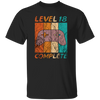 Level 18 Complete, 18th Birthday Gift, Eighteen Gamers, 18 Level Best Gift Unisex T-Shirt