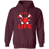 Bowling Strike, Life Of Player, Bowling Is My Life, Love Bowling Gift Pullover Hoodie