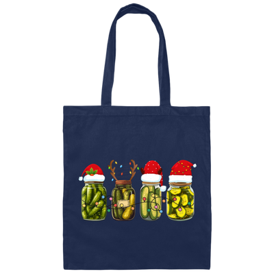 Cucumber Pickles, Pickle Bottles, Pickles Christmas, Merry Christmas, Trendy Chrismas Canvas Tote Bag