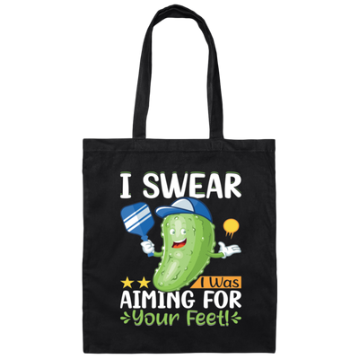 I Swear I Was Aiming For Your Feet, Cucumber Lover Canvas Tote Bag