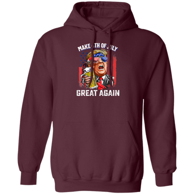 4th Of July Anniversary, Make 4th Of July Great Again, American Flag Pullover Hoodie