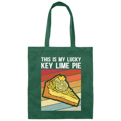 This Is My Lucky Key Lime Pie, Love Baking, Best Lime Pie, Pie Lover Gift Canvas Tote Bag